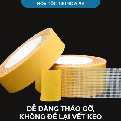 10mm*10m COMBO 2 CUỘN Keo 2 Mặt Sợi Thủy Tinh Cường Lực Dán Thảm Trải Sàn, Keo Chống Nước, Không Để Vết Keo