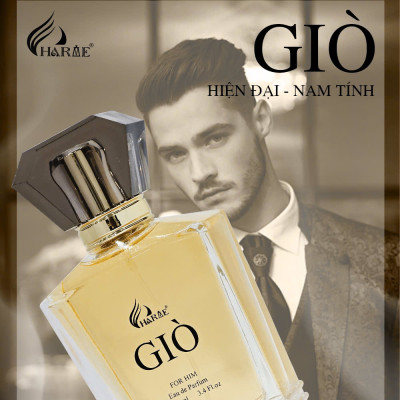 Nước hoa nam cao cấp, Charme Giò, hương trái cây, ngọt ngào, ấm áp, lưu hương lâu, độ tỏa hương xa, 100ml