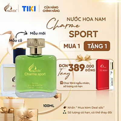 Nước hoa nam thơm lâu, Charme Sport 100ml, nam tính, năng động đầy cuốn hút, đúng chất quý ông