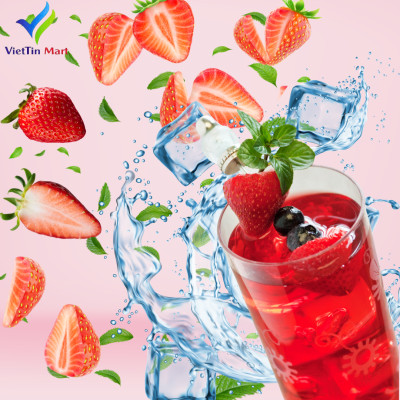 Dâu Tây Ngâm Đường Phèn 1.3kg VietTin Mart