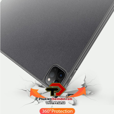 Bao da chống sốc cho iPad Pro 11 2020 chính hãng Dux Ducis Domo có ngăn để bút - Hàng chính hãng