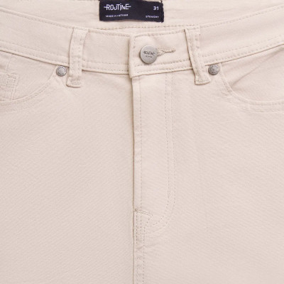 Quần short denim nam vải co giãn mềm. Straight - RT 10F24DPS003 | ROUTINE CÀ MAU