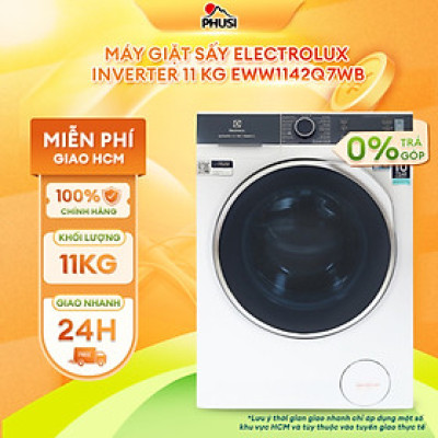 Máy giặt sấy Electrolux Inverter 11 kg EWW1142Q7WB - chỉ giao HCM