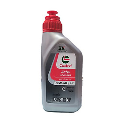 Dầu nhớt cho xe tay ga Castrol Activ Scooter, SAE 10W-40, 0.8L