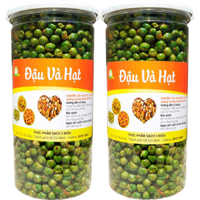 (COMBO 2 HŨ 800G) ĐẬU HÀ LAN SẤY MUỐI HIỆU TÂN LỘC PHÁT