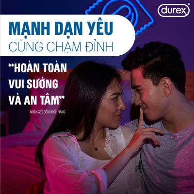 Bộ 2 hộp bao cao su Durex Invisible siêu mỏng (52mm, 10 bao/hộp)+ 1 Durex Naughty Chocolate hương choco (52mm, 3 bao/hộp)