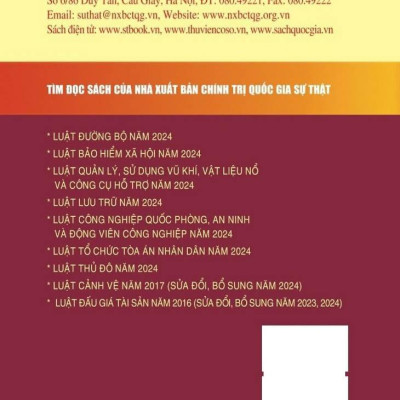 Sách - Luật Trật Tự, An Toàn Giao Thông Đường Bộ Năm 2024