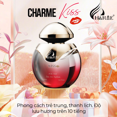 Nước Hoa Nữ CHARME KISS 100ML Lưu Hương Lâu, Cá Tính, Quyến Rũ, Lôi Cuốn