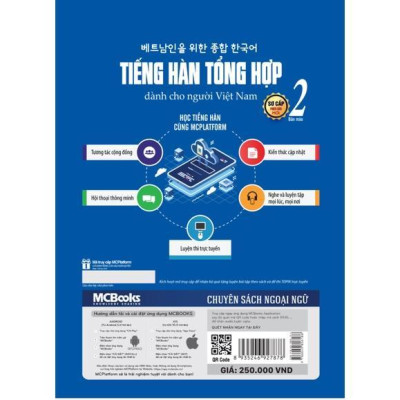 Sách - Tiếng Hàn Tổng Hợp Dành Cho Người Việt Nam Sơ Cấp 2 - Bản Màu - MCBooks