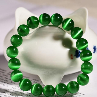 Vòng tay phong thủy đá opal mắt mèo hợp mệnh, chiêu tài hút lộc, bình an VTO1