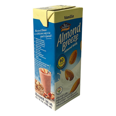 Blue Diamond - Sữa Hạt Hạnh Nhân ALMOND BREEZE vị Vanilla 180ml x 3 Hộp