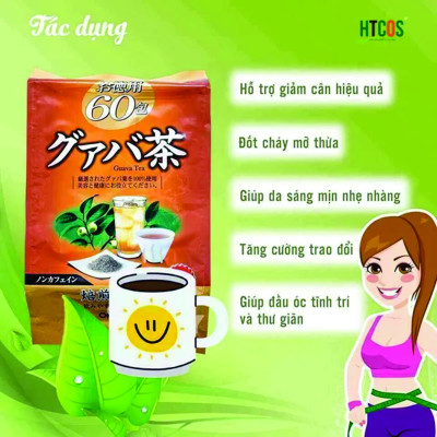 Trà lá ổi túi lọc 35 túi - Tan mỡ giảm cân, ngừa tiểu đường