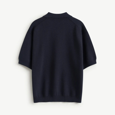 Áo polo dệt kim nam thêu ngực Form Loose - RT 10F25KNI001 | ROUTINE CÀ MAU