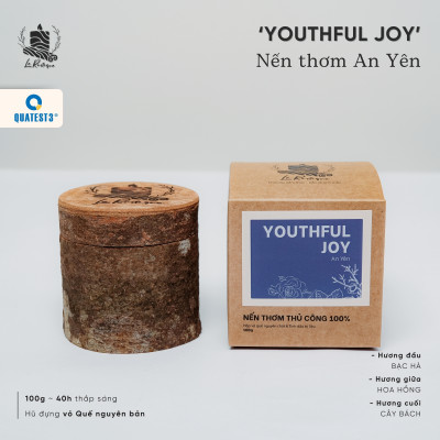 Nến Thơm Trị Liệu Le Rustique An Yên (Youthful Joy) - Nến Thơm Cao Cấp - An Toàn Sức Khỏe