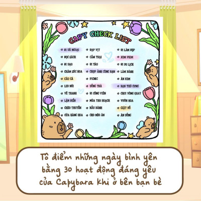 Sách Tô Màu - Capybara & Ngôi Nhà Hạnh Phúc - Megabook