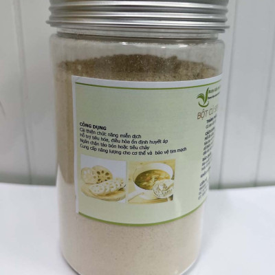 Bột củ sen nguyên chất - Bột nghiền trực tiếp từ củ sen - Dữ lại 100% dưởng chất từ củ sen ( Hủ 100gr)