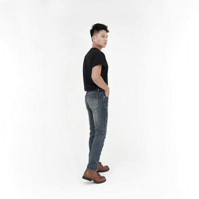 Quần Jeans Nam  Cao Cấp HUNTER X-RAYS Form Slimfit Thun Xanh Phủ Dơ Bụi Thời Trang  D26