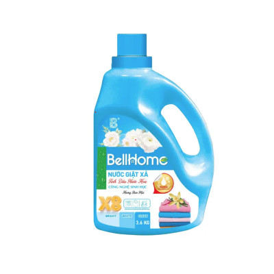 Nước Giặt Xả Công Nghệ Sinh Học Bell Home Xanh Hương Ban Mai 3,6KG
