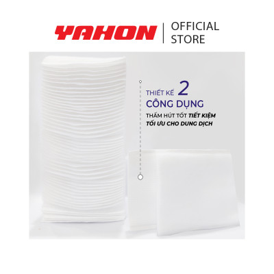 Combo Hộp Bông Tẩy Trang POP-PUF 2 Công Dụng, 100 Miếng/Hộp