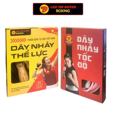 JumpRope - Dây Nhảy Thể Dục - Nhảy Tốc Độ - Trọng Lượng 140g - Đường kính 6mm - PVD đặc dài 3m - Lừu Thị Duyên Boxing