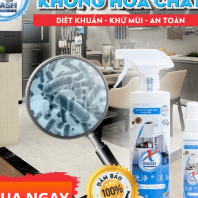Combo 2 chai lớn 500ml  - Xwash vệ sinh nhà bếp không hoá chất