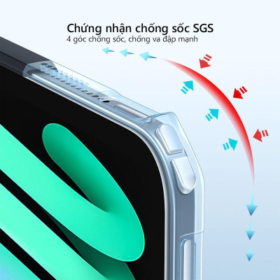 Ốp lưng XUNDD iPad Gen 9 / 8 / 7 ( 10.2-inch, 2021/2020/2019 ) Chống trầy, Chống sốc, Viền TPU, Mặt lưng chân đế - hàng nhập khẩu