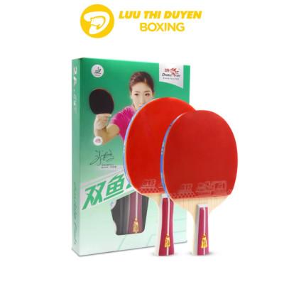 Vợt Bóng Bàn Double Fish - Lừu Thị Duyên Boxing - Model 2AC, 3AC, 4AC, 5AC - Mẫu mới, kèm 2 quả bóng bàn