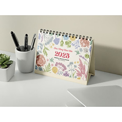 Lịch Bàn 2025 - Desk Calendar Nguyễn Trắc - Wild Flower and Herb