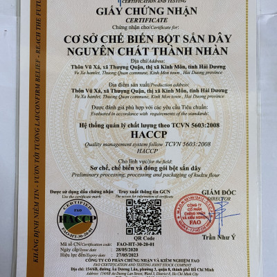 Bột sắn dây nguyên chất Thành Nhàn (500g)- 100% Sắn dây tự nhiên loại 1, an toàn, sạch sẽ không chất bảo quản