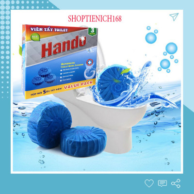 Bộ 2 vỉ 4 viên tẩy bồn cầu Hando RCB117