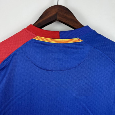 Áo Bóng Đá Retro Barcelona 2008 - Sân Nhà bản cao cấp vải Cotton Polyester