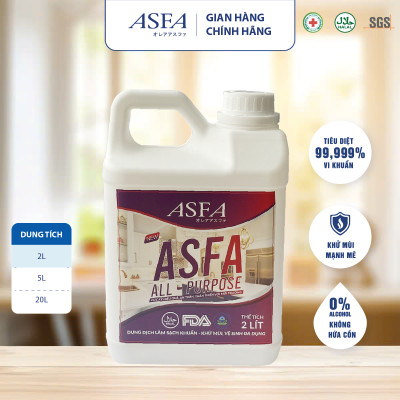 Dung dịch làm sạch khuẩn, khử mùi, vệ sinh đa năng - ASFA All Purpose (Can 2 Lít)