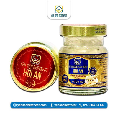 Tổ yến chưng sẵn BESTNEST HỘI AN 18% hương sâm