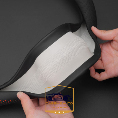 Bọc Vô Lăng Ô Tô 3D Da Nappa Cao Cấp – Siêu Mỏng, Thoáng Khí, Chống Trơn Trượt - Hàng Nhập Khẩu