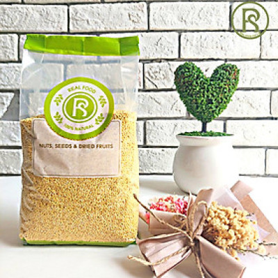 1kg Hạt Kê Nếp Real Food Làm Cháo, Xào & Nấu Ăn Bổ Sung Dinh Dưỡng