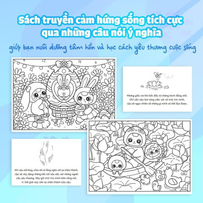 Sách Tô Màu Baby Three - Thế Giới Diệu Kỳ + Cầu Vồng Cảm Xúc - Megabook