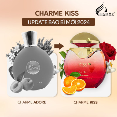 Nước Hoa Nữ CHARME KISS 100ML Lưu Hương Lâu, Cá Tính, Quyến Rũ, Lôi Cuốn