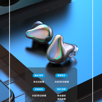 CINCATDY Tai Nghe Bluetooth Earbuds Single Side Wireless Earphone Handsfree Stereo Headset 2021 TWS Earbud with Microphone Waterproof Touch Earbud