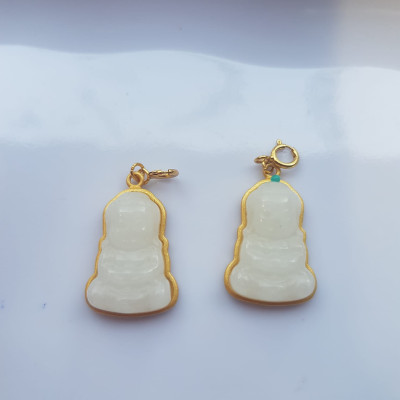 Mặt Phật Di Lặc đá cẩm thạch trắng nhỏ Charm phối vòng tay và mặt dây chuyền Size 20mm x ngang 12mm x dầy 5mm Hợp mệnh Kim, mệnh Thủy ạ Nữ phối với vòng đeo tay hay làm mặt dây chuyền đeo đẹp, có thể làm mặt dây chuyền cho các bé đeo xinh dễ thương ạ