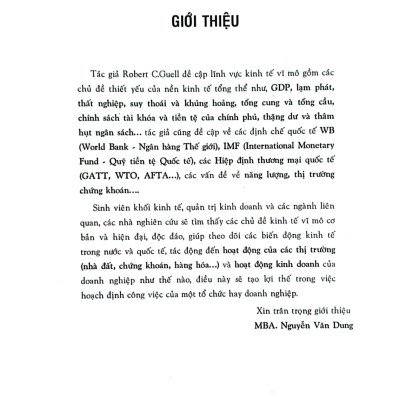 Kinh Tế Vĩ Mô 