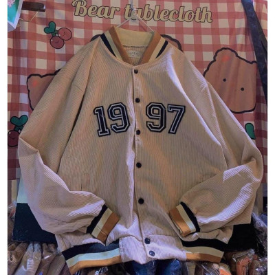 Áo khoát nam nữ cặp đôi unisex đẹp Nhung gân Thêu 1997 bao đẹp hàng đẹp-A691
