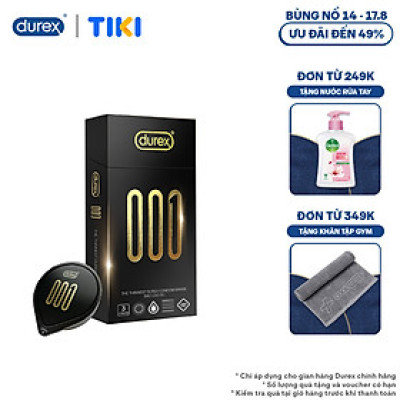 [Mới] Bao cao su Durex 001 Siêu Mỏng, Hộp 3 Bao Mới Ra Mắt