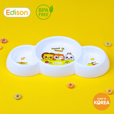 Khay ăn dặm 5 ngăn Edison Hàn Quốc có đế chống trơn cho bé mã 6872