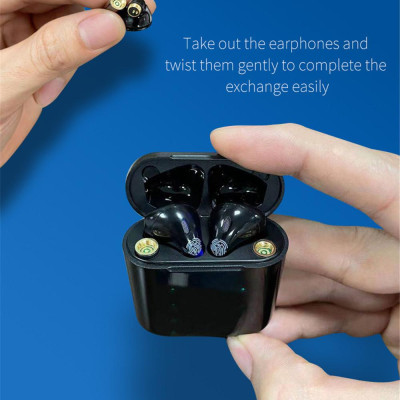 CINCATDY Tai Nghe Bluetooth V5.0 True Wireless Earbuds Headphone không dây Earphone chống nước IPX5 with Battery Replacement - Hàng Chính Hãng