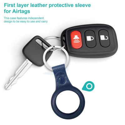 CINCATDY Bao Case Vỏ Bảo Vệ TPU Anti-lost Anti-scratch Keychain cho Apple AirTag - HOT