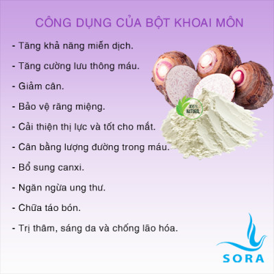 Bột khoai môn nguyên chất Sora