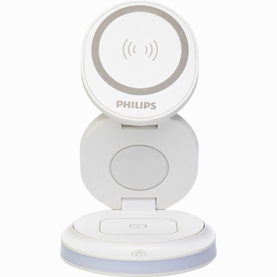 Đế sạc không dây 3-in-1 Philips Magnetic Wireless 15W DLP9510FB/97 - Hàng chính hãng