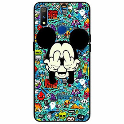 Ốp lưng in cho Realme 3 Pro Mẫu Chuột Che Mắt