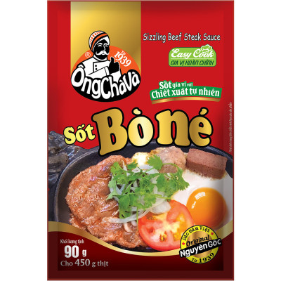 Lốc 15 Gói Sốt Bò Né Ông Chà Và 90g (Sizzling Beef Steak Sauce)