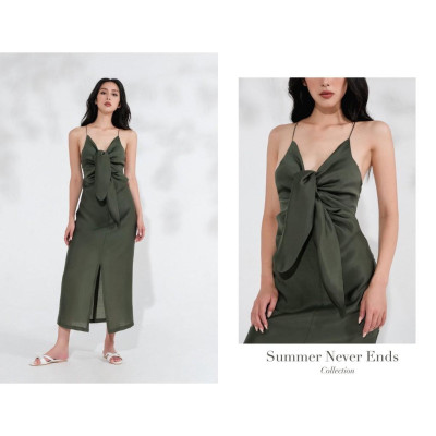 Váy hai dây buộc nơ 2NDDATE DR055I